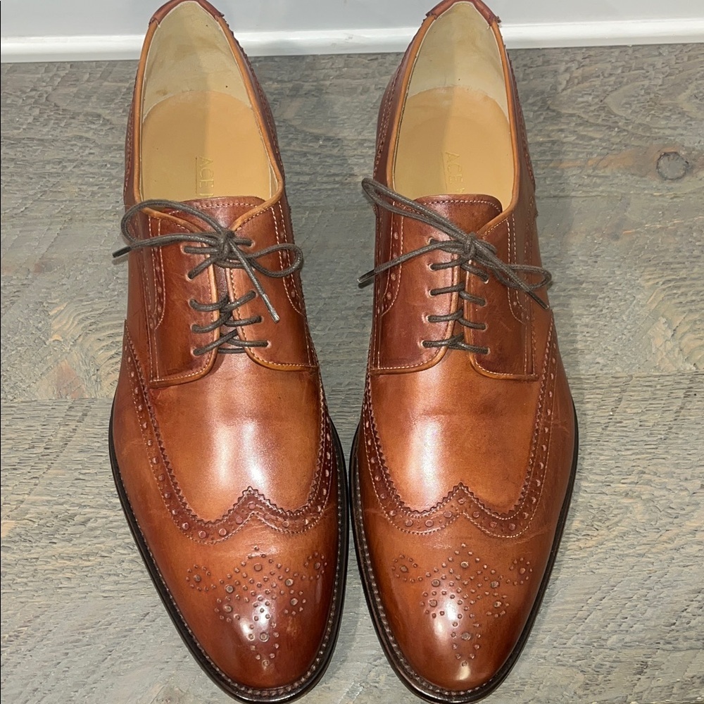 Ace Marks Wingtip Vincent Wingtip Cognac Antique - Size 12 - Picture 6 of 17